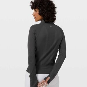 Lululemon Open Stride Run Bomber Graphite Grey Gray 10 Run Sports Activewear